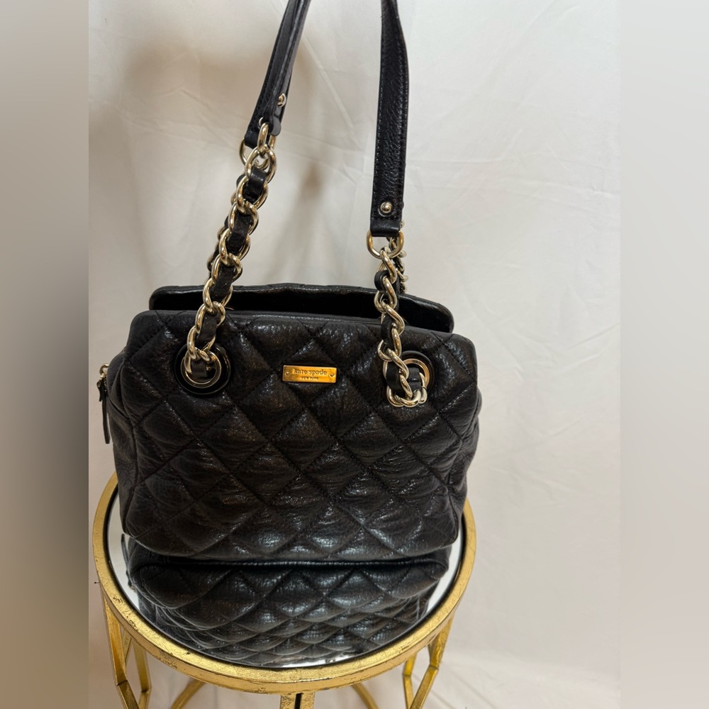 Kate Spade Black Quilted Shoulder Bag - Picture 2 of 7